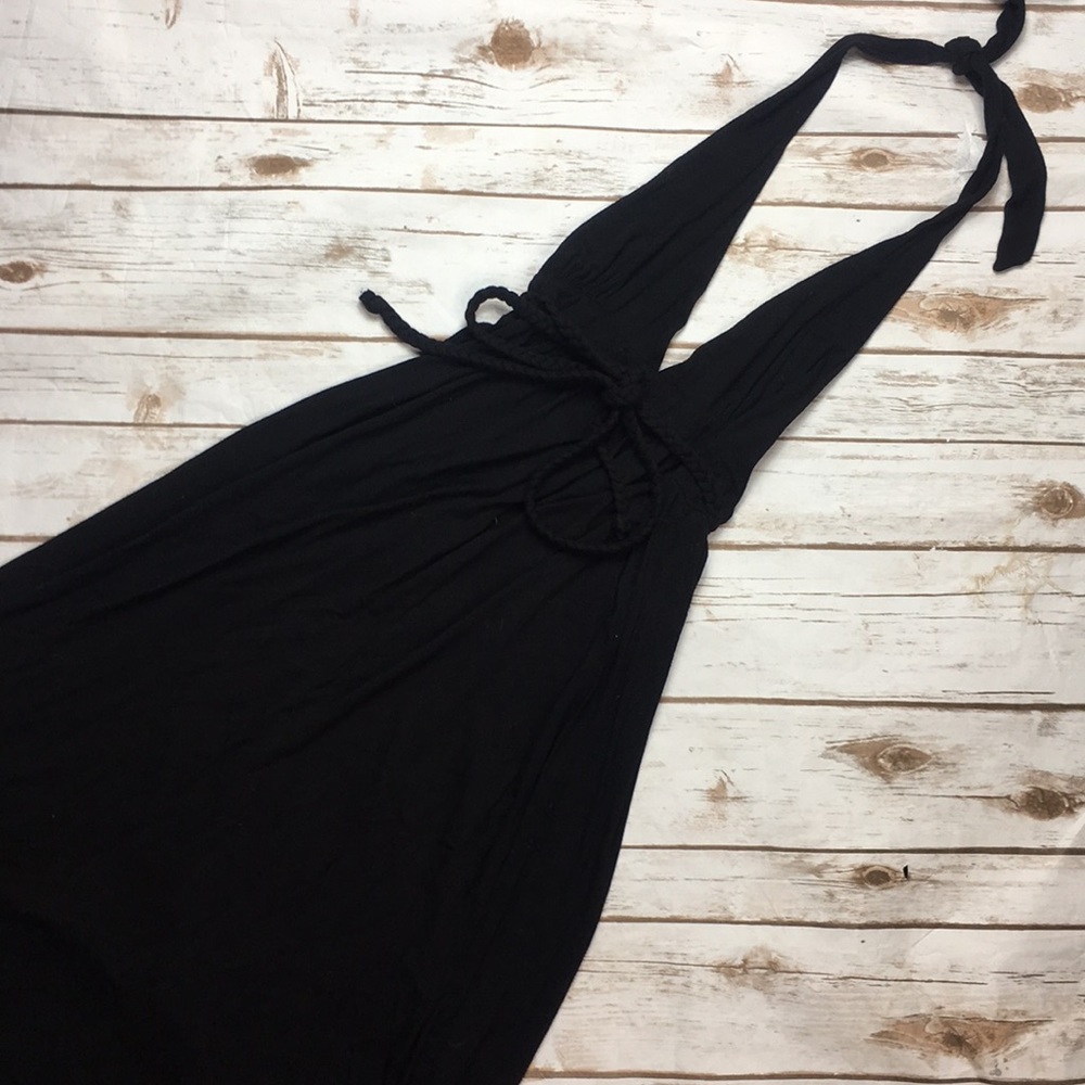 Black maxi dress
